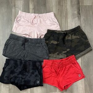 Victoria's Secret Shorts Bundle — Pink, Red, Black, Gray, Camo, Dark Green